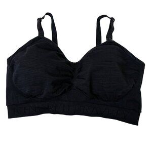 Kindred Bravely Black Wireless Nursing Bra Size Large Busty